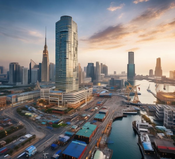 海港商贸城,商贸新地标,激活区域经济活力